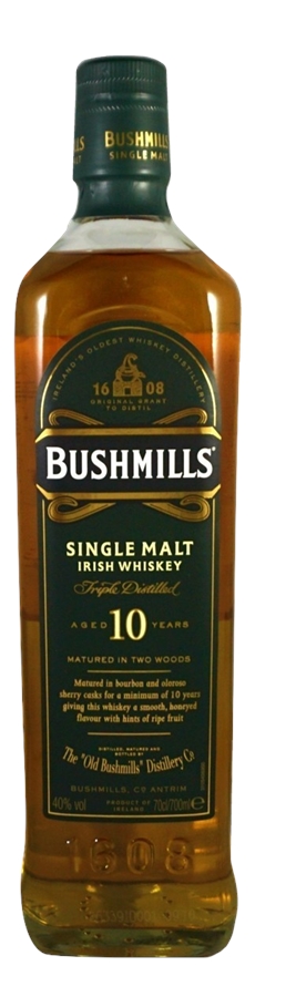 BUSHMILLS 10 YEARS SINGLE MALT