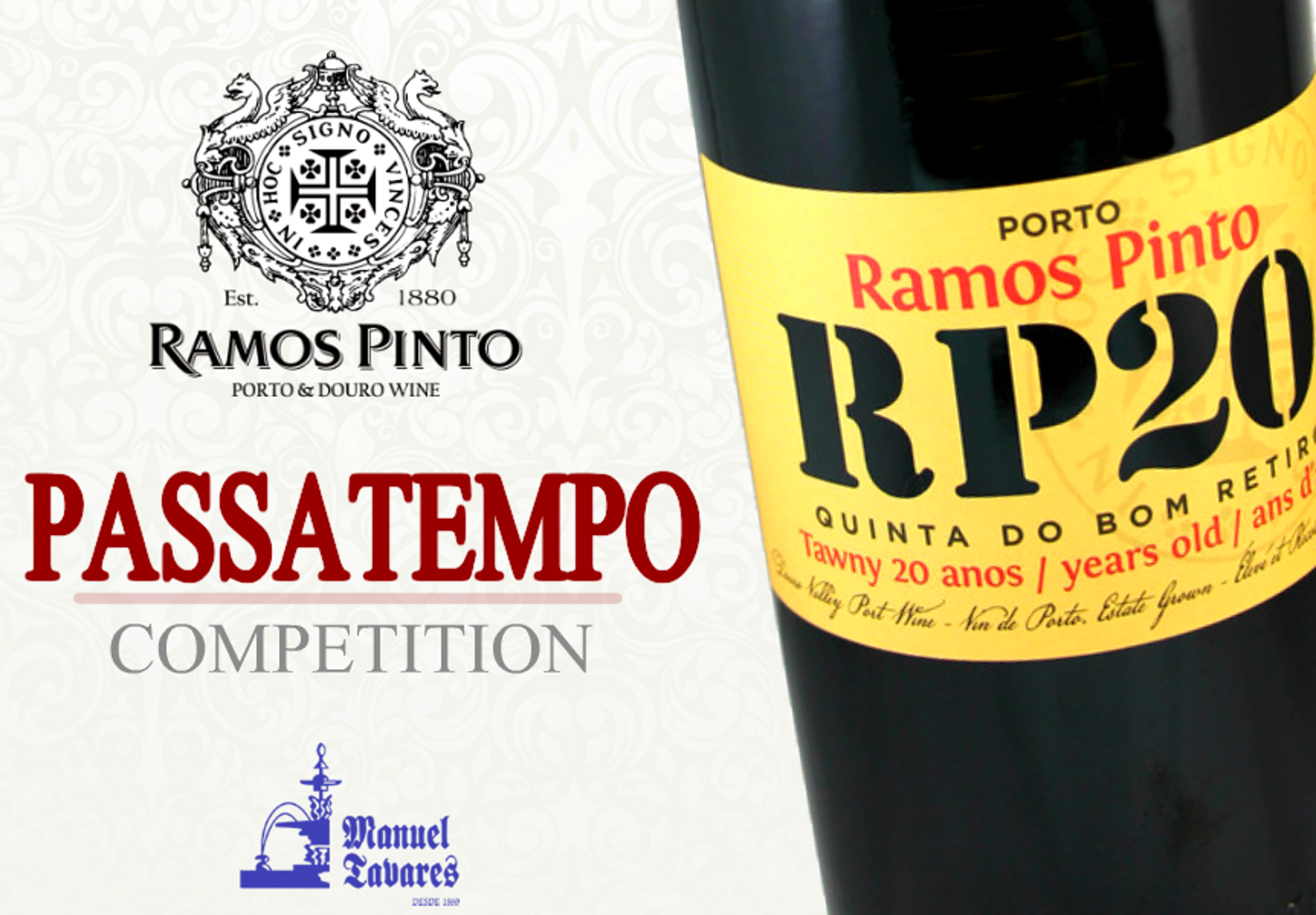Ramos Pinto 20 Years Old Tawny Competition at our Facebook page!
