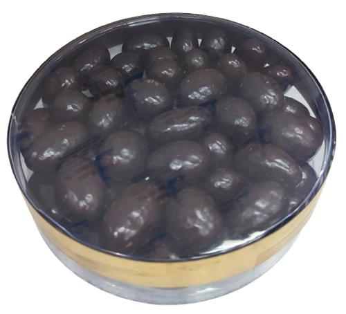 DARK CHOCOLATE ALMONDS 130 G (BOX)