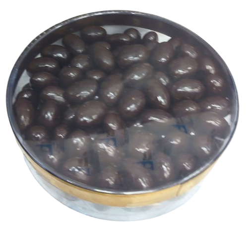 DARK CHOCOLATE ALMONDS 600 G (BOX)