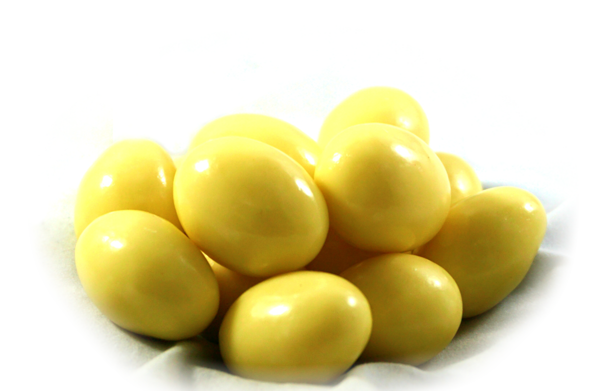 WHITE CHOCOLATE COVERED ALMONDS