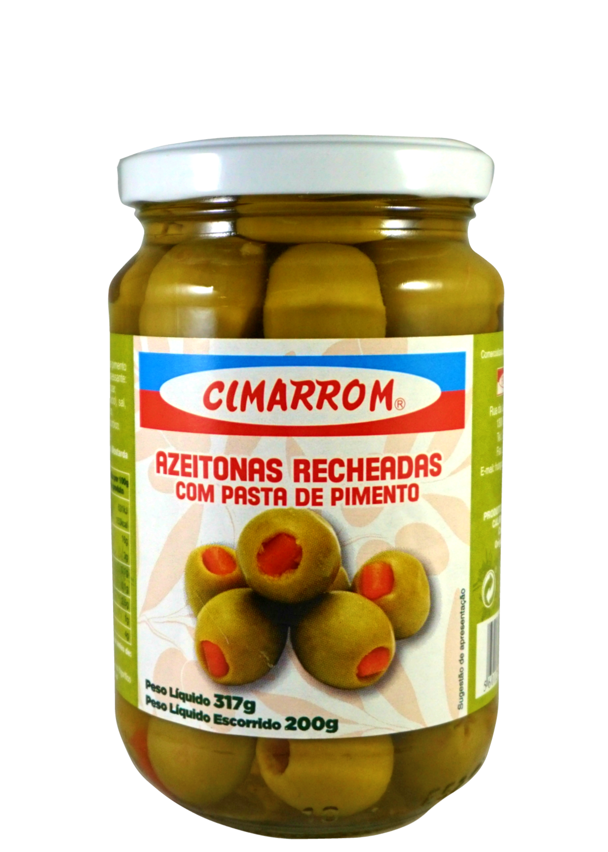 OLIVES FILLED WITH PEPPER PASTE