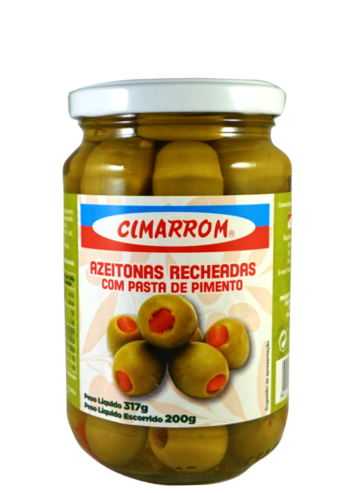 OLIVES FILLED WITH PEPPER PASTE