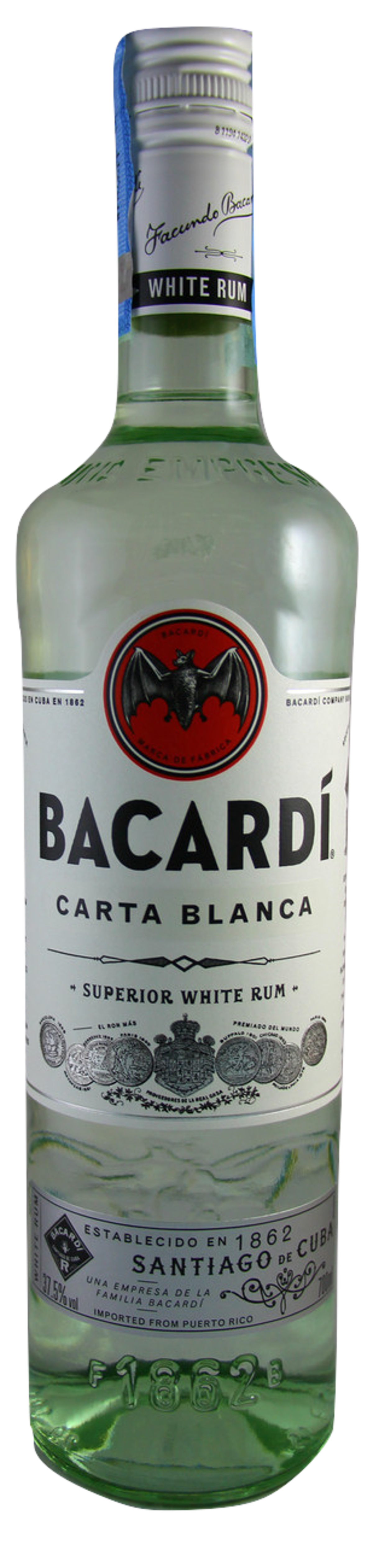 BACARDI CARTA BLANCA SUPERIOR BRANCO 