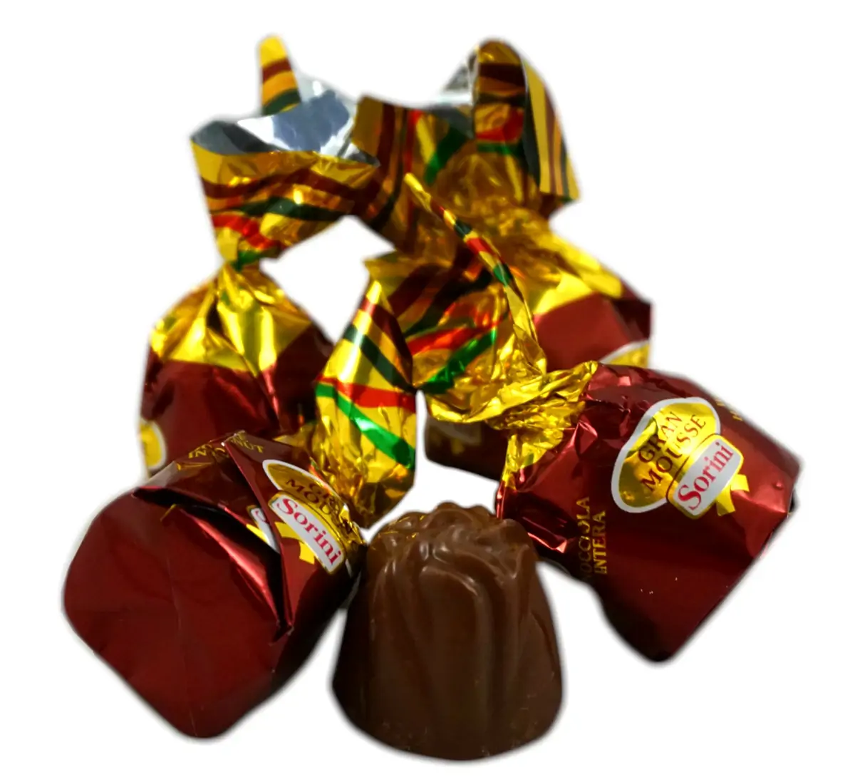 CHOCOLATE MOUSSE AND HAZELNUT CANDIES