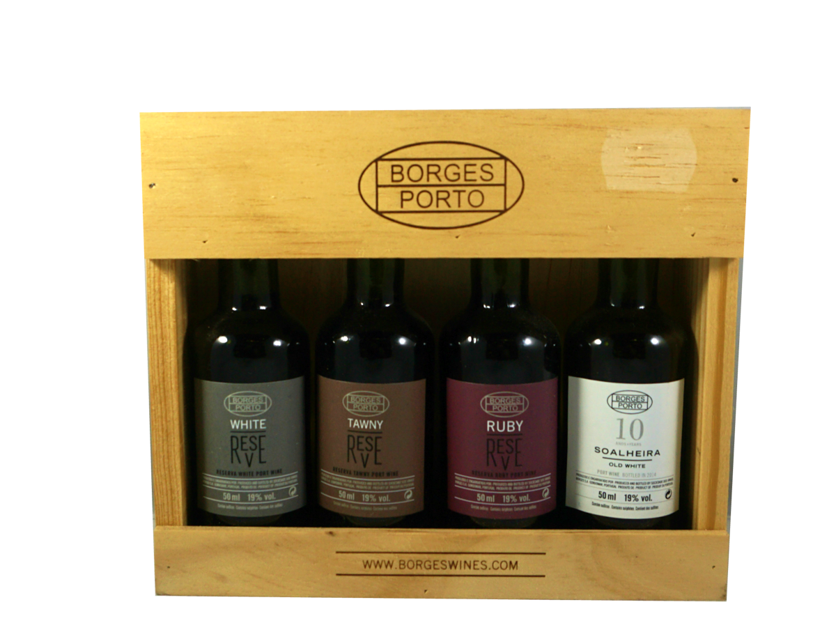 BORGES SET 4 MINIATURES PORT WINE