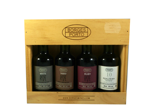 BORGES SET 4 MINIATURES PORT WINE