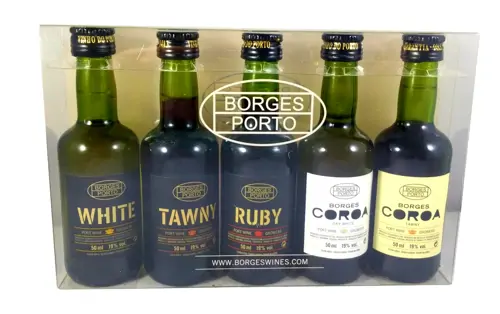 BORGES SET 5 MINIATURES PORT WINE
