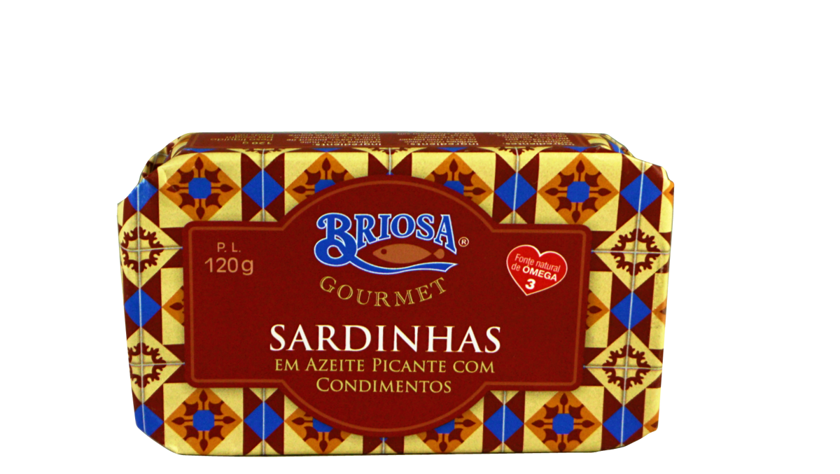 SARDINES IN SPICY OLIVE OIL WITH CONDIMENTS BY BRIOSA