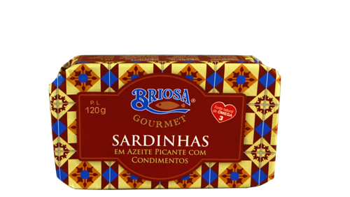 SARDINES IN SPICY OLIVE OIL WITH CONDIMENTS BY BRIOSA