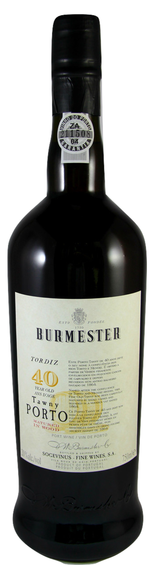 BURMESTER TORDIZ 40 ANOS TAWNY