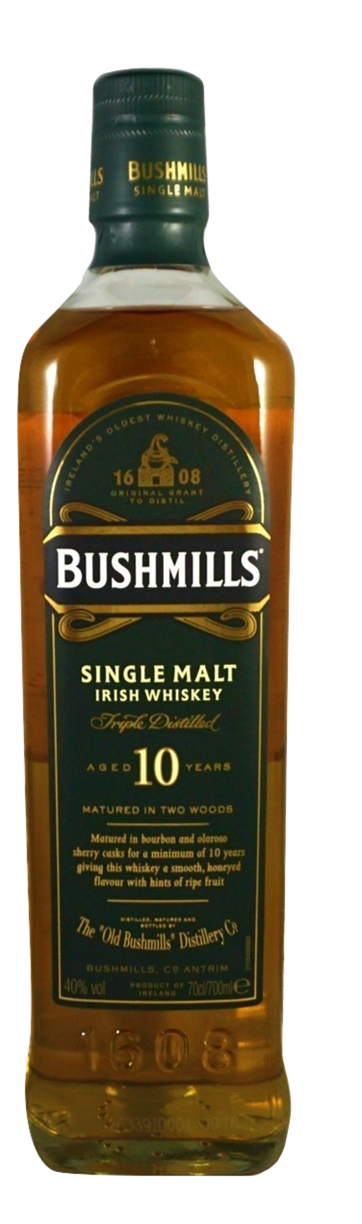 BUSHMILLS 10 YEARS SINGLE MALT