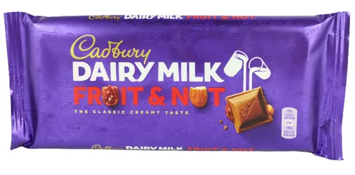 CADBURY FRUIT & NUT (180 GRAMS)