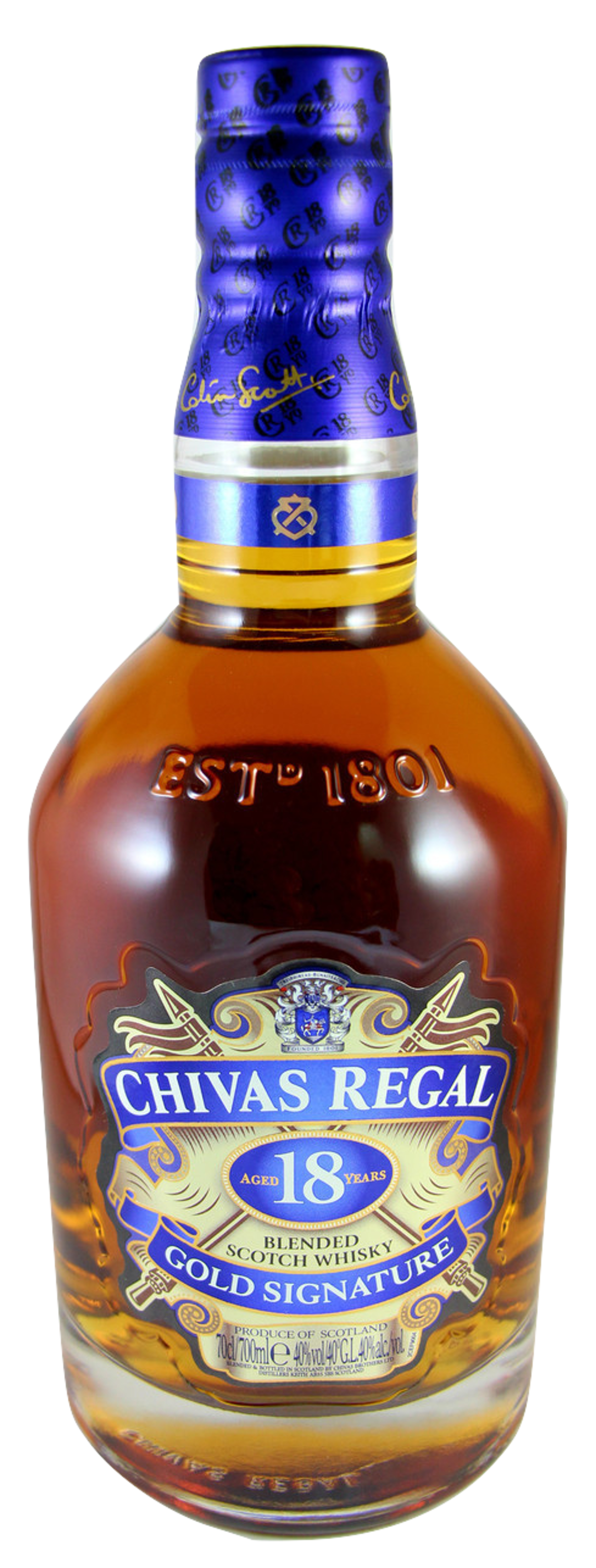 CHIVAS REGAL 18 ANOS GOLD SIGNATURE