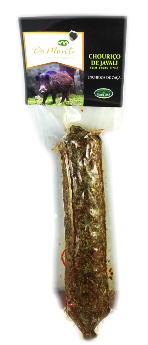CHOURIÇO DE JAVALI COM ERVAS FINAS