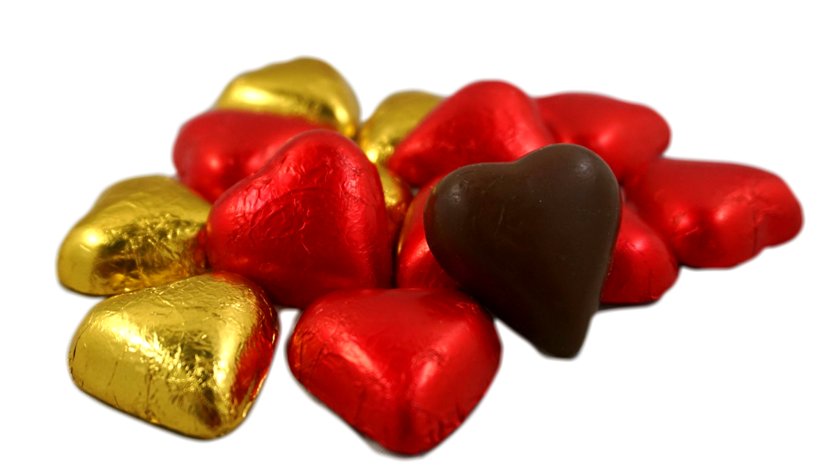 CORAÇÕES DE CHOCOLATE
