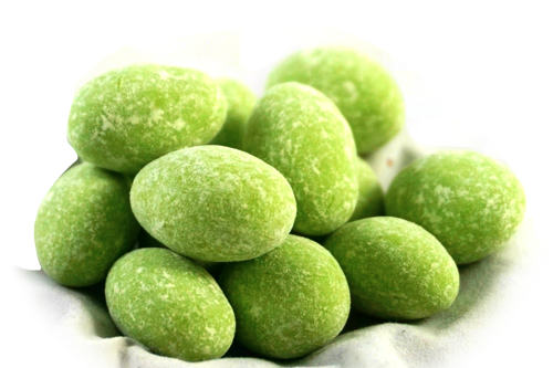 RICOTTA AND PEAR COVERED ALMONDS