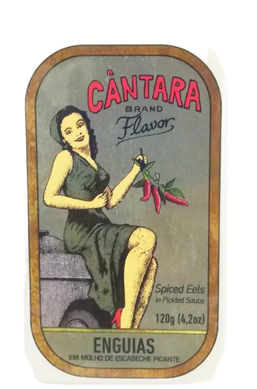 ENGUIAS EM MOLHO ESCABECHE PICANTE CÂNTARA