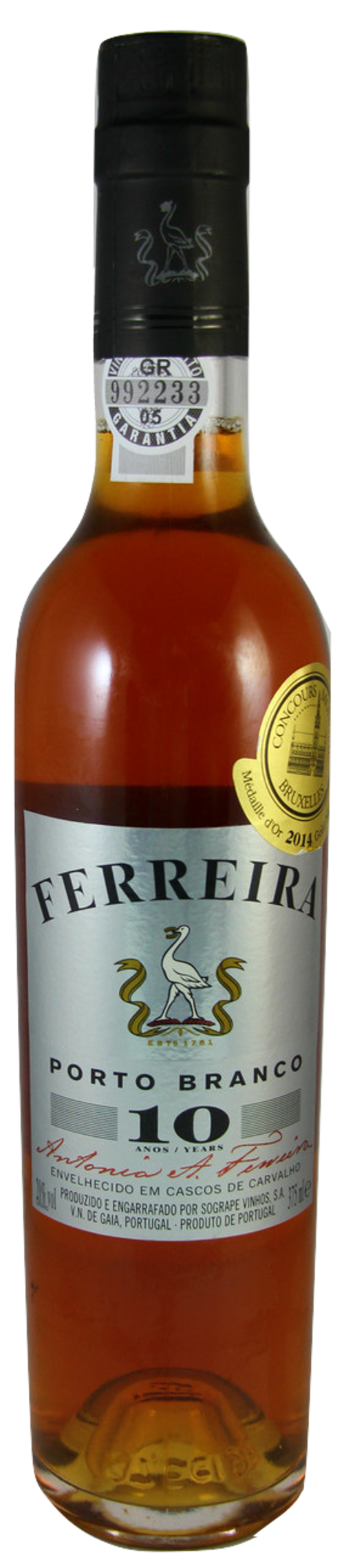 FERREIRA 10 ANOS BRANCO (375 ml)