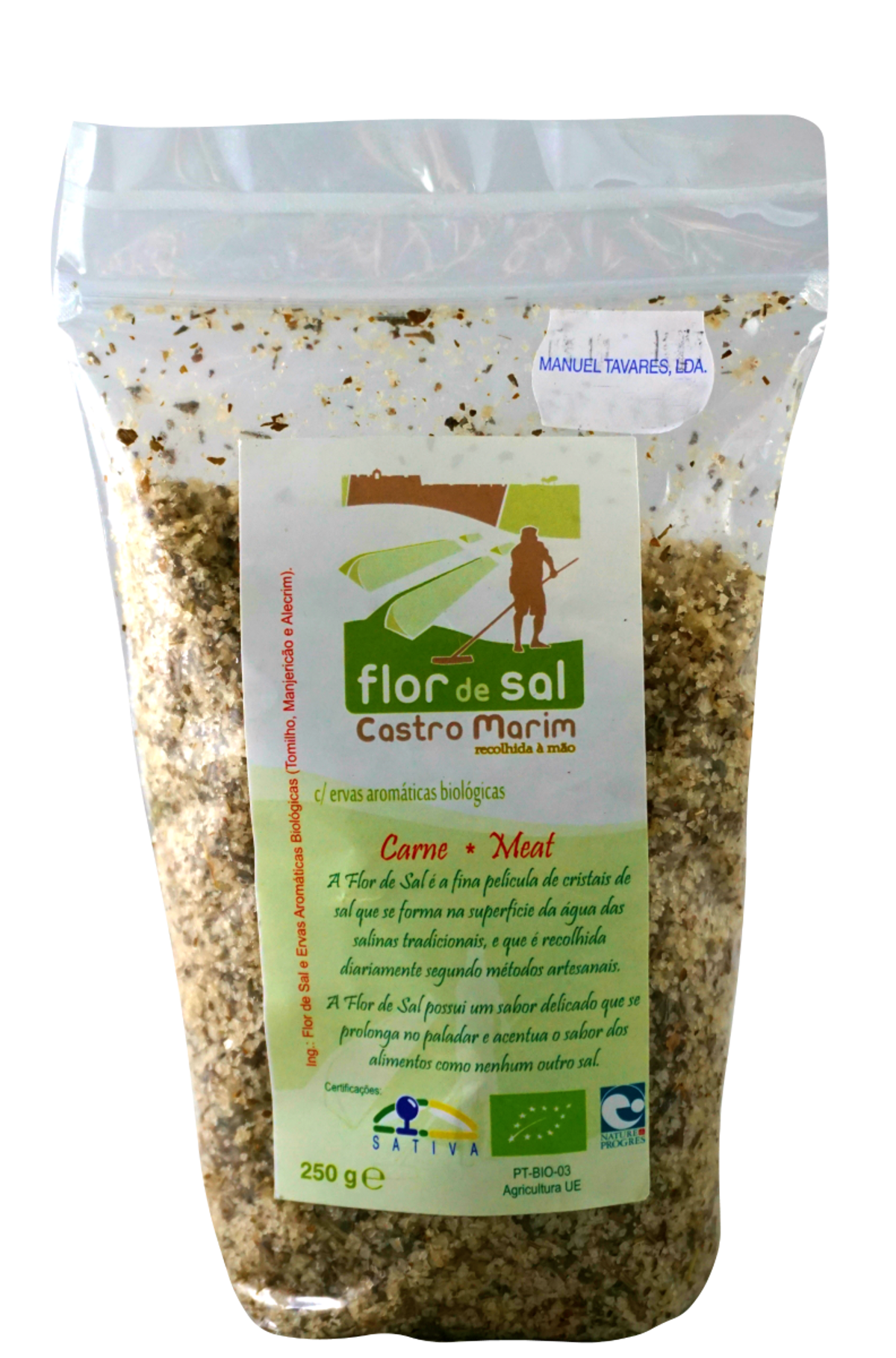 FLOR DE SAL COM ERVAS P/CARNE DE CASTRO MARIM