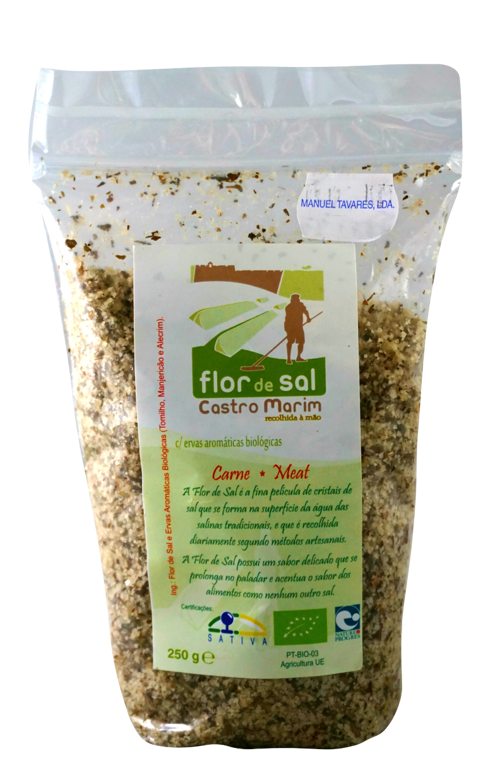 FLOR DE SAL COM ERVAS P/CARNE DE CASTRO MARIM