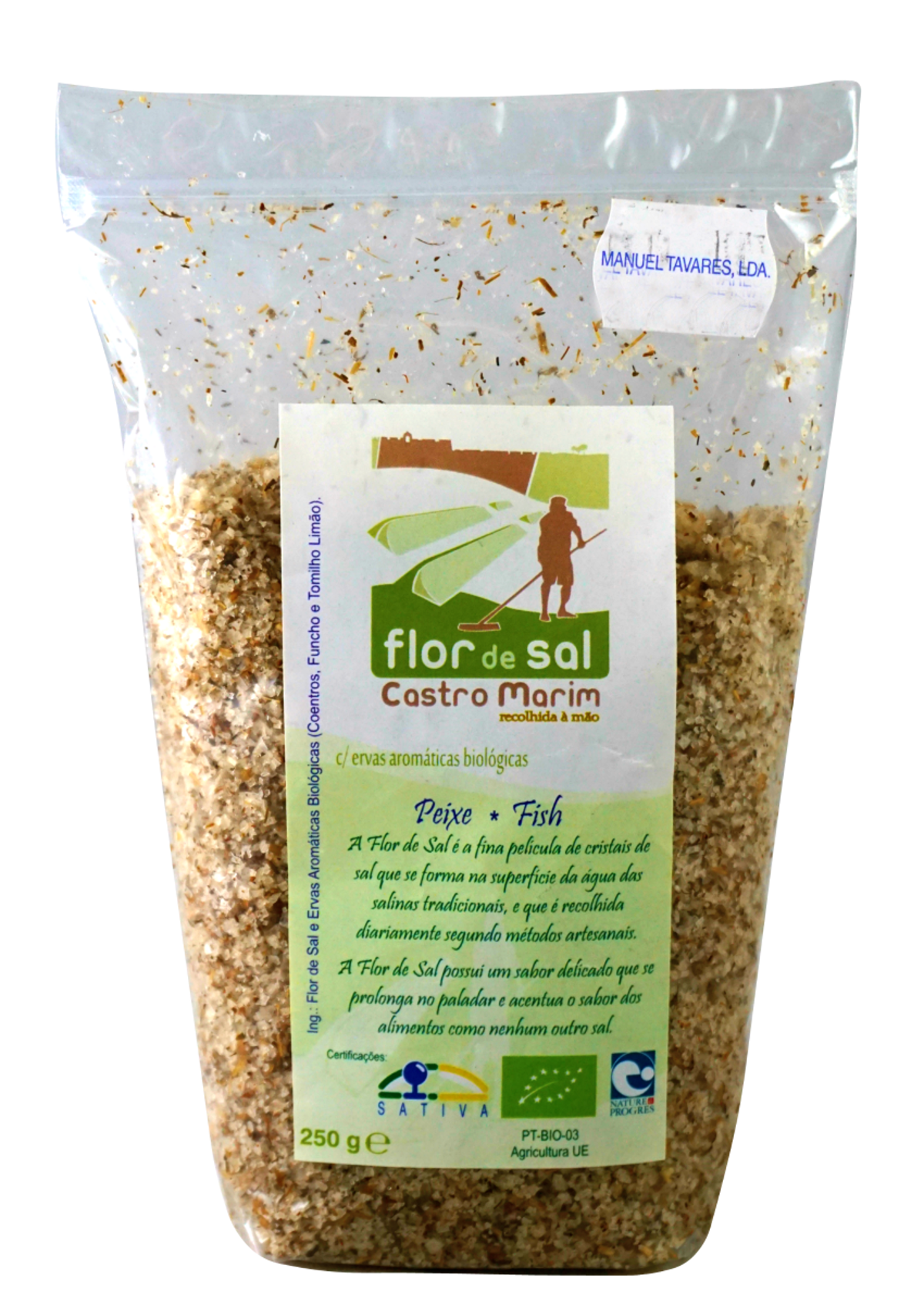 FLOR DE SAL COM ERVAS P/PEIXE DE CASTRO MARIM