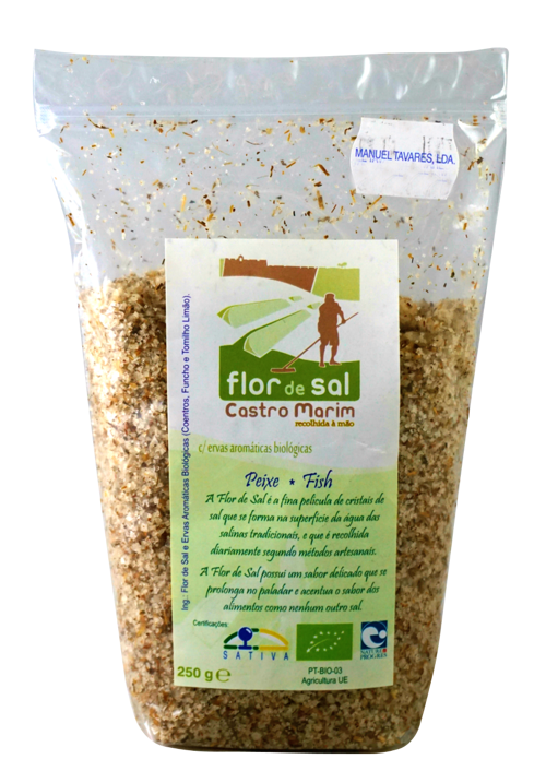 FLOR DE SAL COM ERVAS P/PEIXE DE CASTRO MARIM