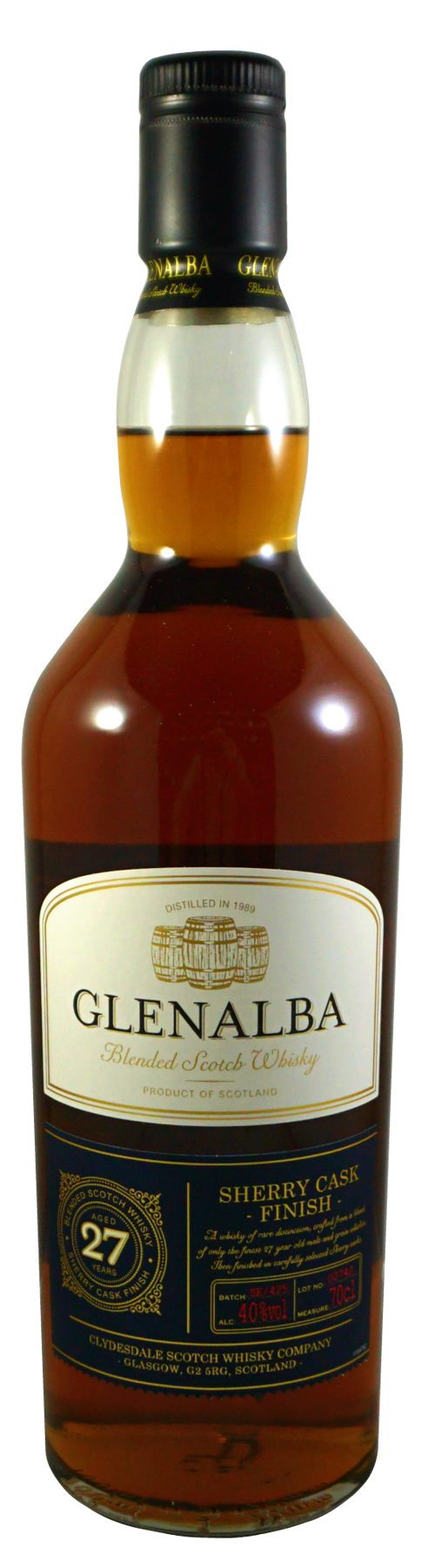 GLENALBA 27 ANOS SHERRY CASK FINISH