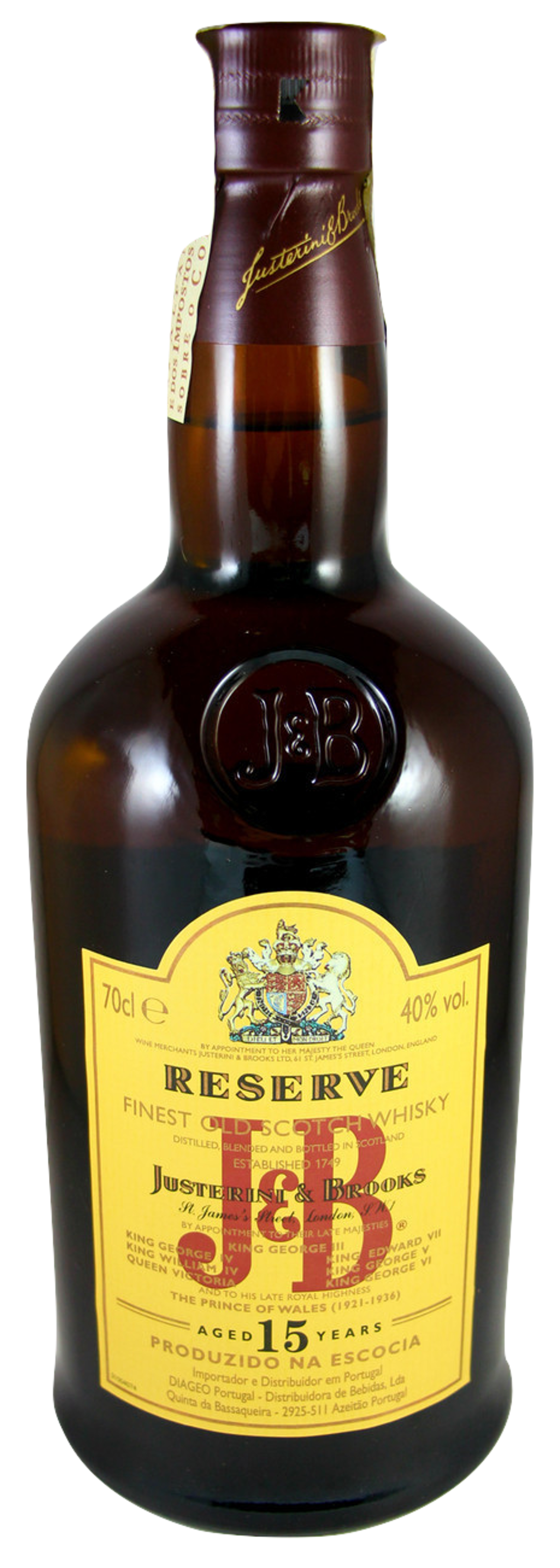 J&B RESERVE 15 YEARS