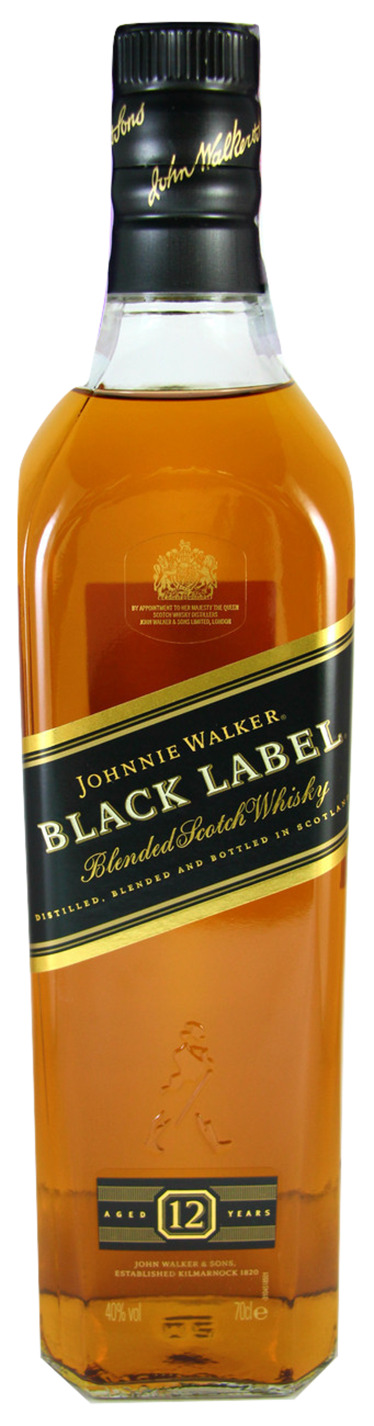 JOHNIE WALKER BLACK LABEL 12 ANOS