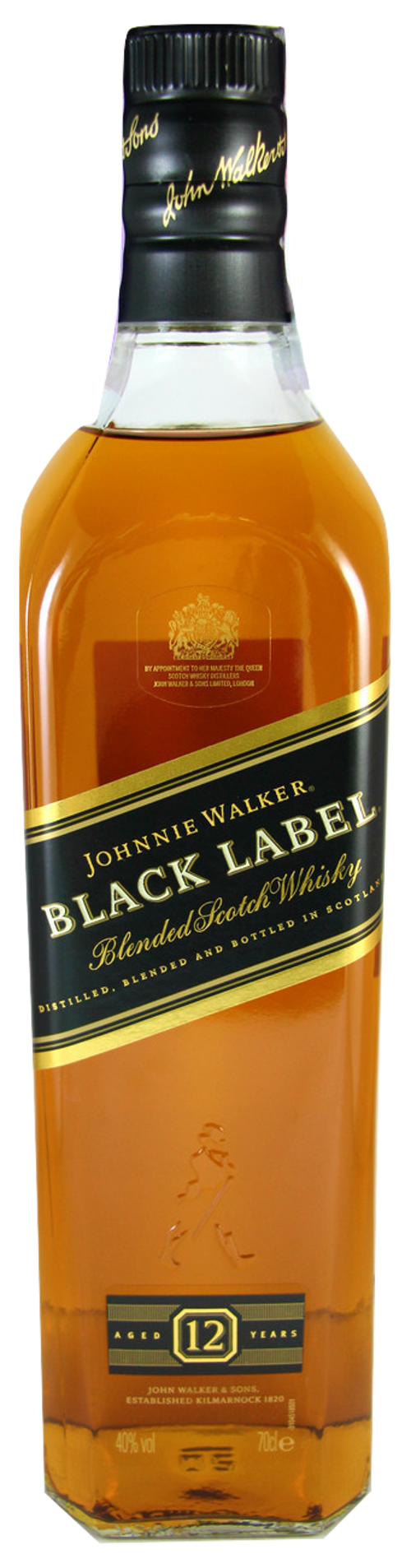 JOHNIE WALKER BLACK LABEL 12 ANOS