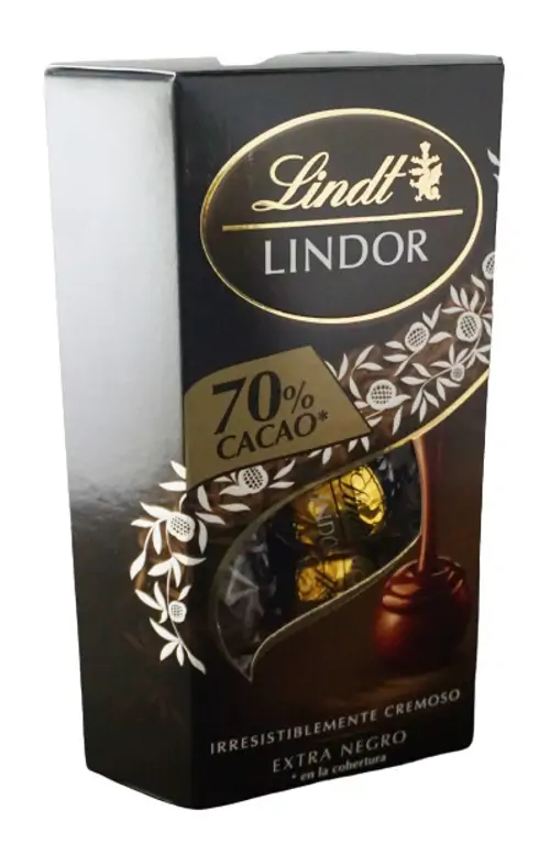 LINDT LINDOR DE CHOCOLATE PRETO (CAIXA)