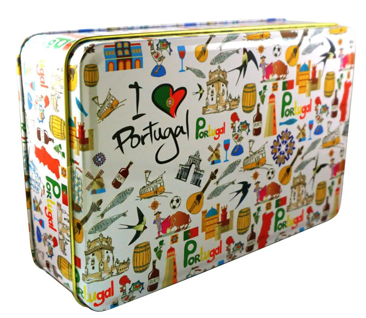 TIN WITH ALMOND AND CHOCOLATE COOKIES