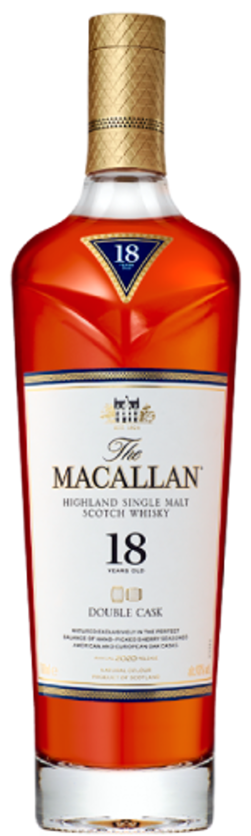 MACALLAN DOUBLE CASK SINGLE MALT 18 ANOS 