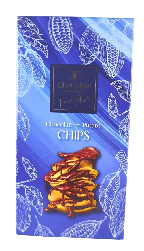 TABLETE CHOCOLATE DE LEITE COM BATATA FRITA CHOCOLATE BOUTIQUE (100 G)