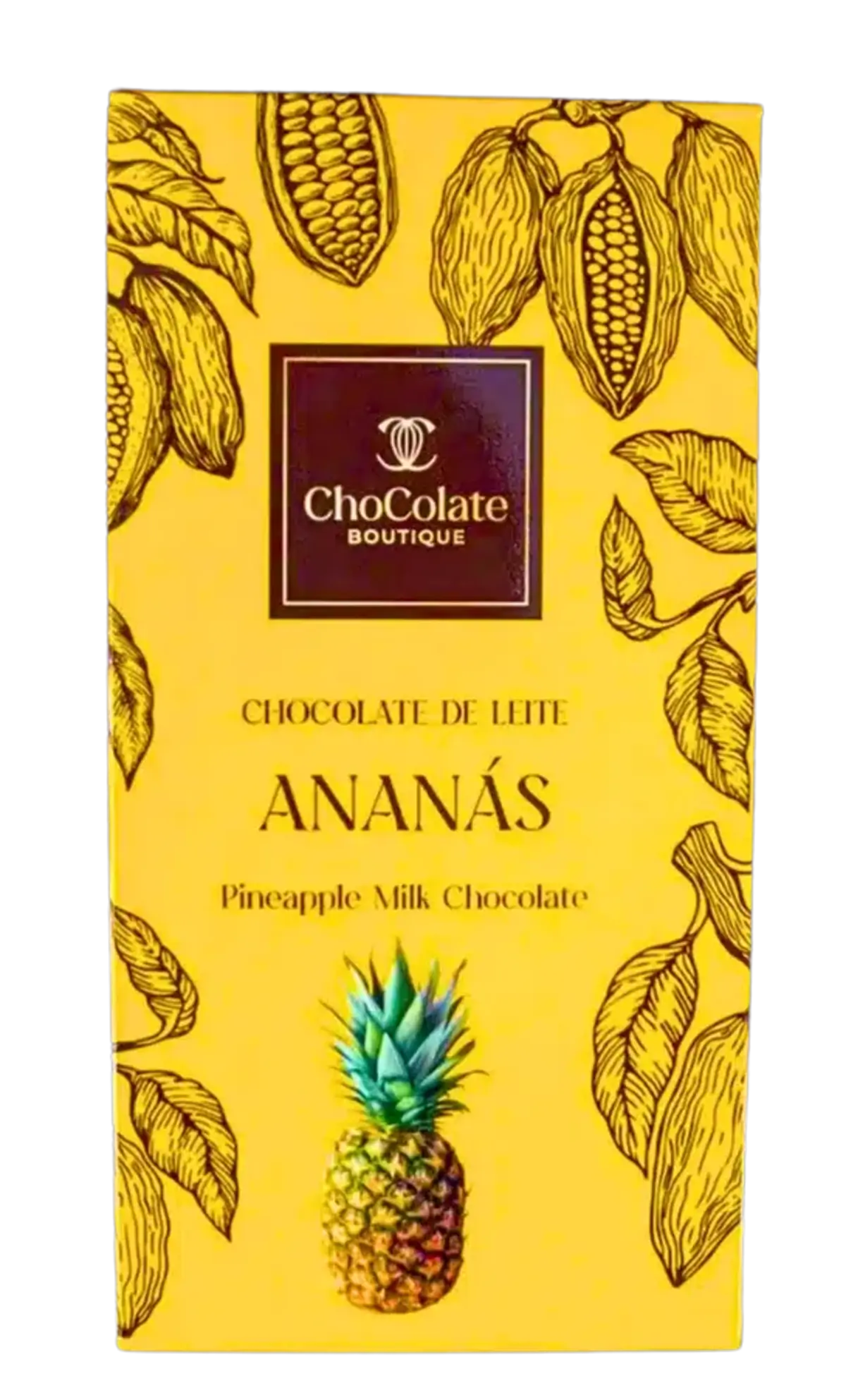 TABLETE DE CHOCOLATE COM ANANÁS (90 GR) - CHOCOLATE BOUTIQUE