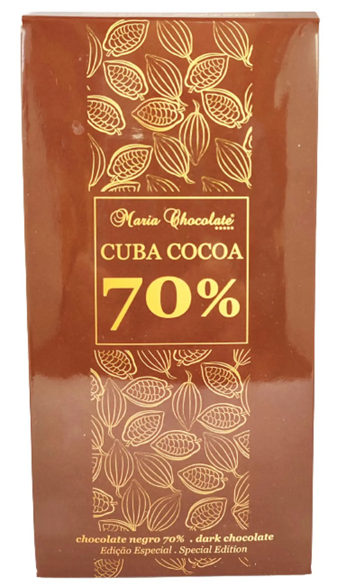 TABLETE DE CHOCOLATE PRETO 70% - MARIA CHOCOLATE 