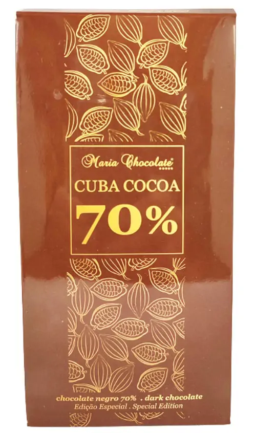 DARK CHOCOLATE 70% BY MARIA CHOCOLATE