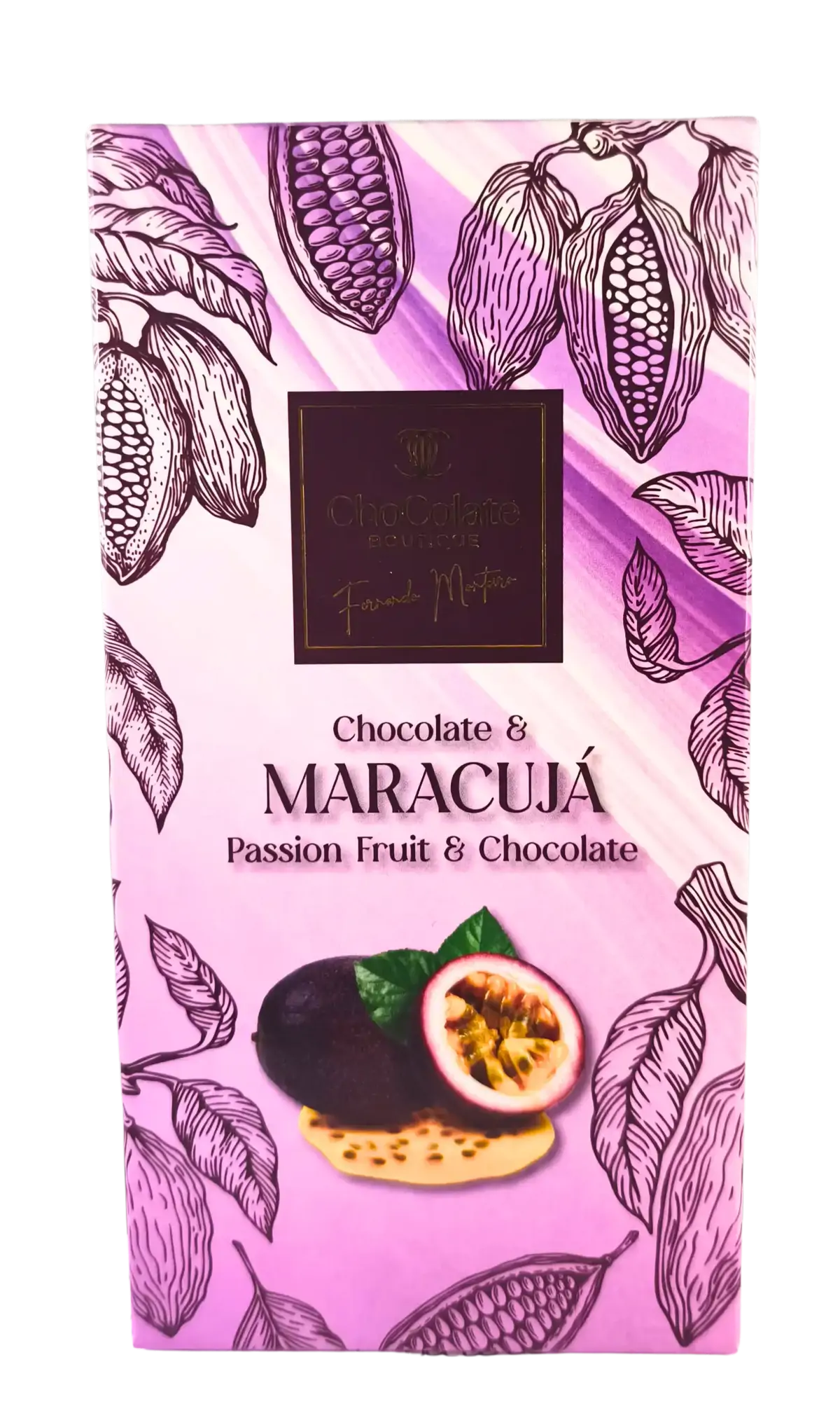 ASSION FRUIT FILLING CHOCOLATE BAR Pby CHOCOLATE BOUTIQUE (90 G)