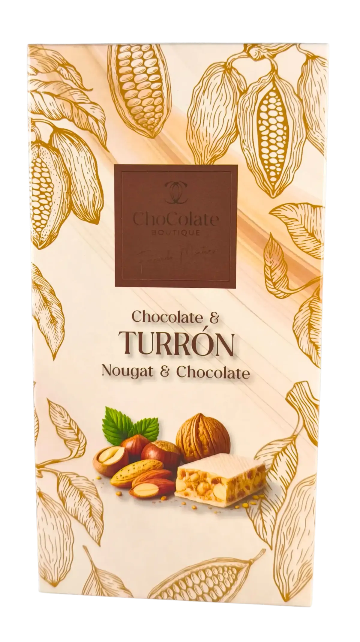 TABLETE CHOCOLATE COM RECHEIO DE TORRÃO CHOCOLATE BOUTIQUE (100 G)