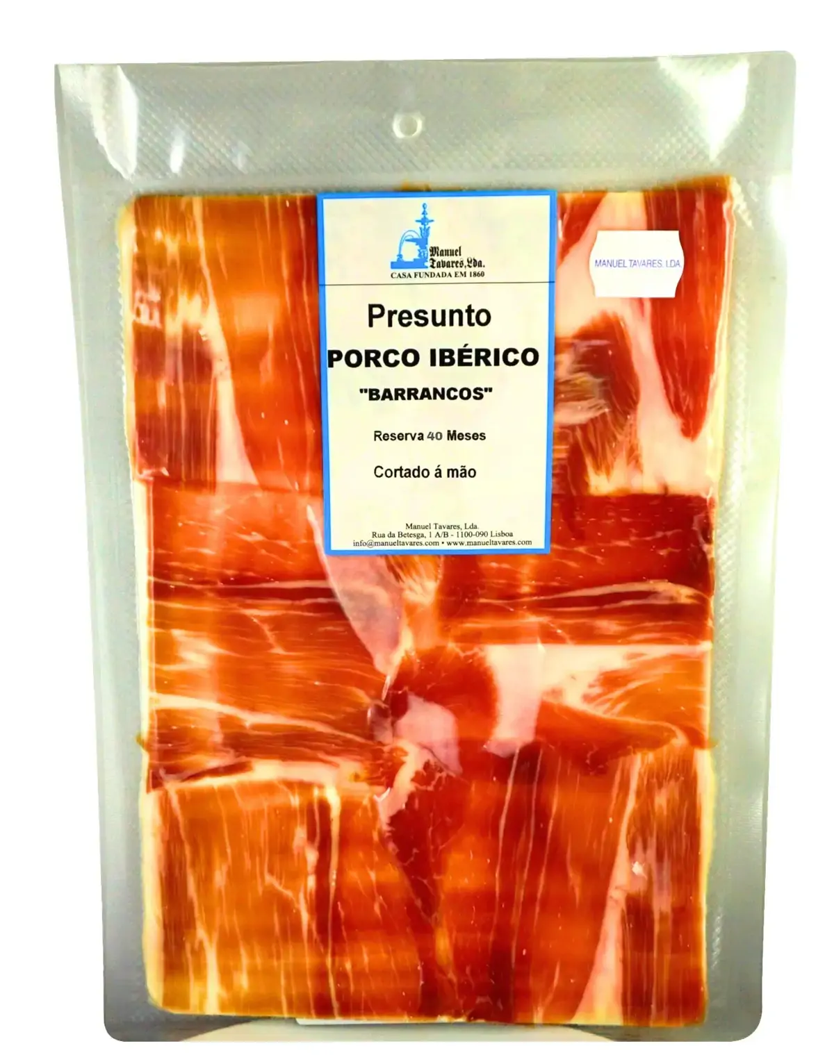 SLICED BLACK PIG SMOKED HAM 36 MONTHS