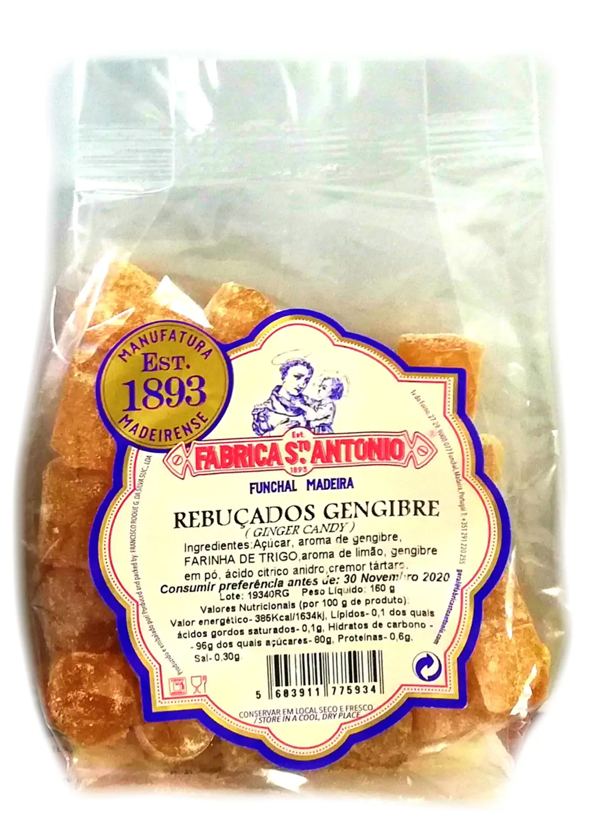 REBUÇADOS DE  GENGIBRE