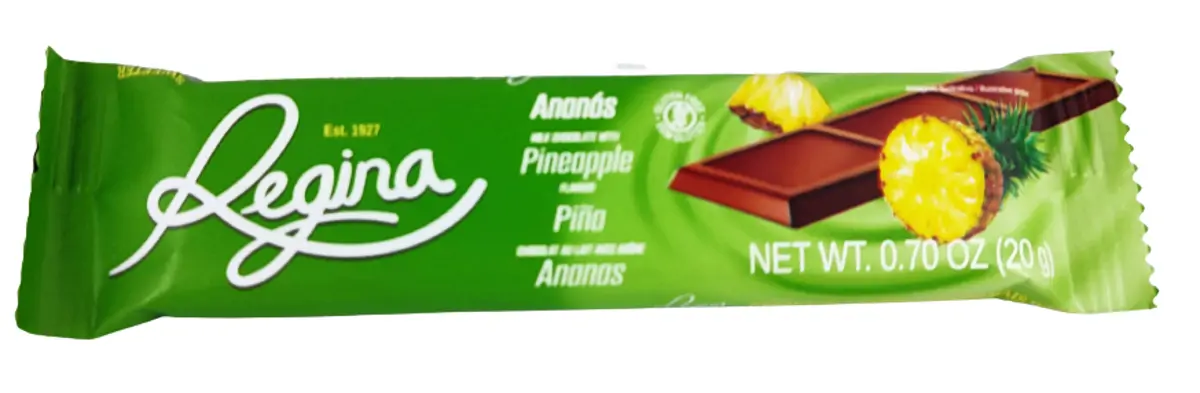 MILK CHOCOLATE WITH PINEAPPLE FLAVOUR BY REGINA