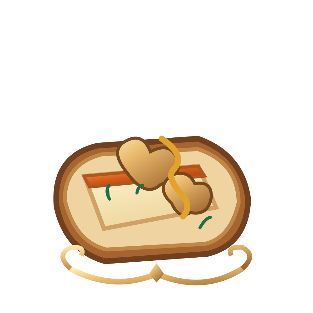 Illustration of Nisa cheese toasts with honey and walnuts