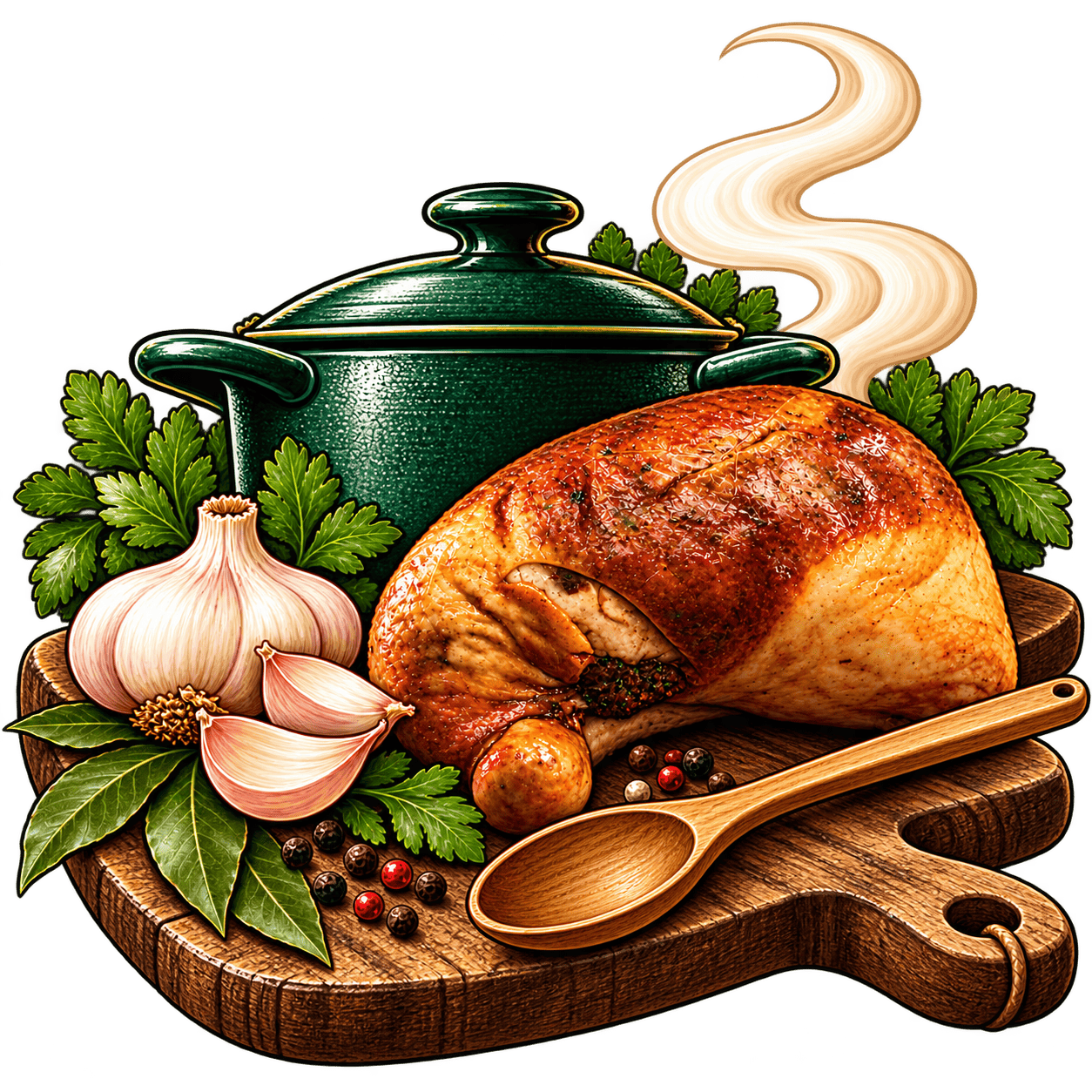 Ilustração gastronómica da Cozinha da Betesga