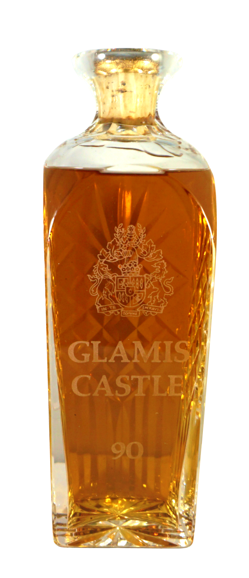 GLAMIS CASTLE 90 限定版クリスタルデカンタ GLAMIS CASTLE CRISTAL -LIMITED EDITION QUEEN MOTHER 90TH BIRTHDAY